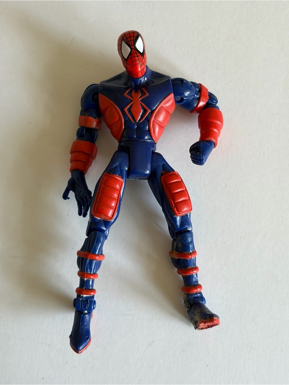 Vintage Marvel Spider-Man Sneak Attack Action Figure Red Blue Toy Biz 1990s